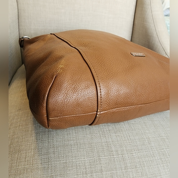 Coach Park Hobo Brown Pebbled Leather Shoulder Bag Large - Picture 4 of 8